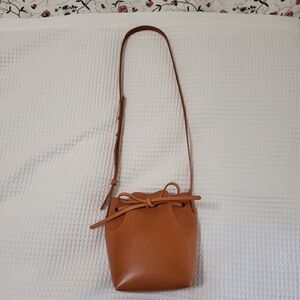 Mansur Gavriel Mini Mini Bucket Bag Tan/Pink